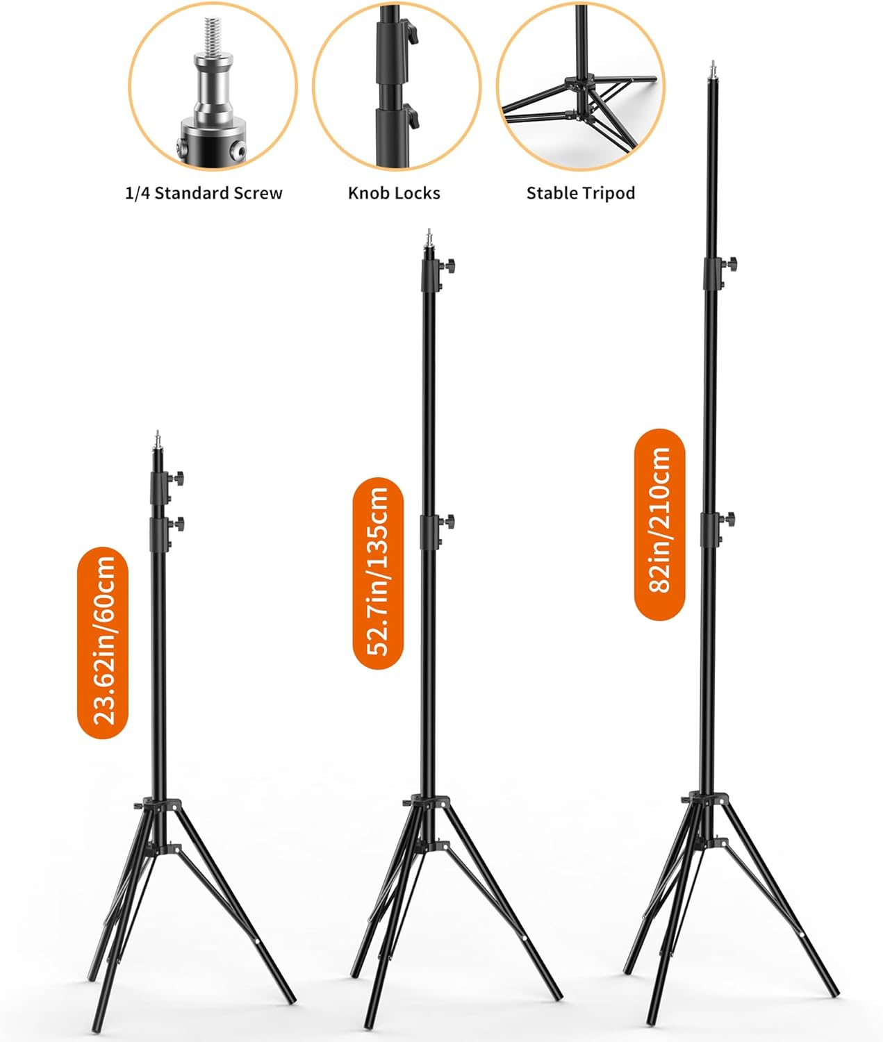Softbox Lighting Kit 2Pcs 27” x 20” Professional Soft Box | 3200K-5500K 85W LED Bulbs & 82” Light Stand with Remote/Studio Lights for Photography/Video Recording/Live Streaming