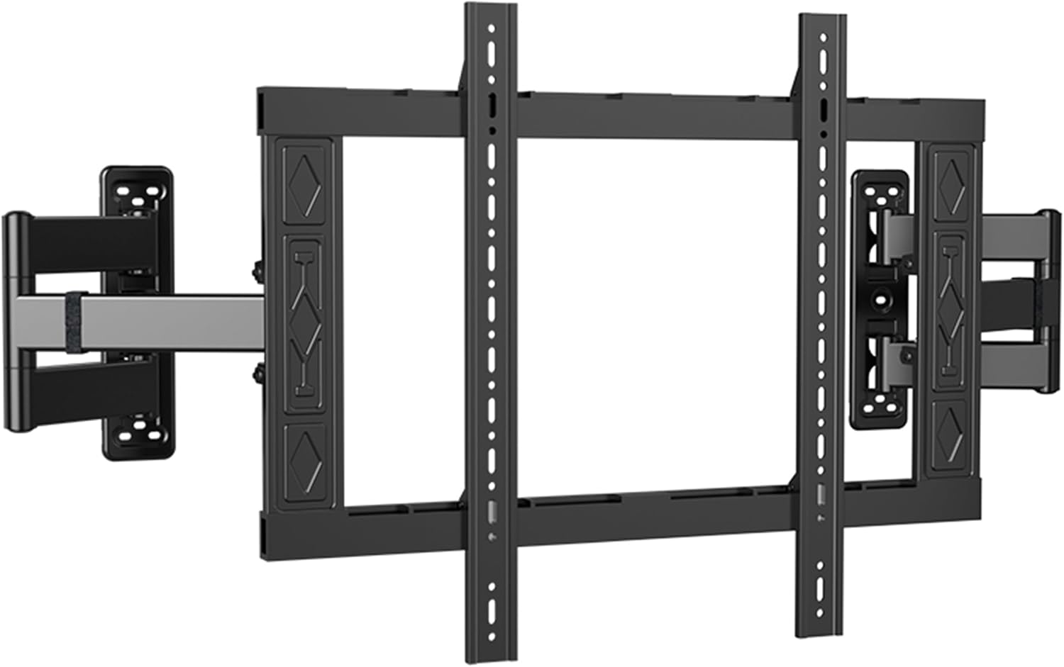 Corner Full Motion TV Wall Mount for 50-80 Inch TVs,Heavy Duty 176lbs Steel,Ultra Slim Dual Articulating Arms,Smooth Tilt Swivel Extension,U-Groove-toInstall,Max VESA 600x600mm,XL-DY694
