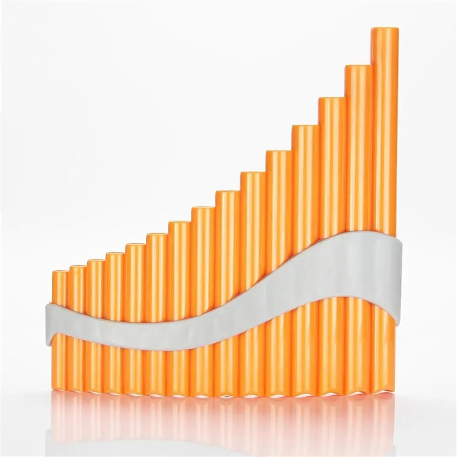 15 Pipes Panpipes G Key Beginners Plastic Panflute Professional Pan Pipe Woodwind Musical Instrument(Color:Left hand)