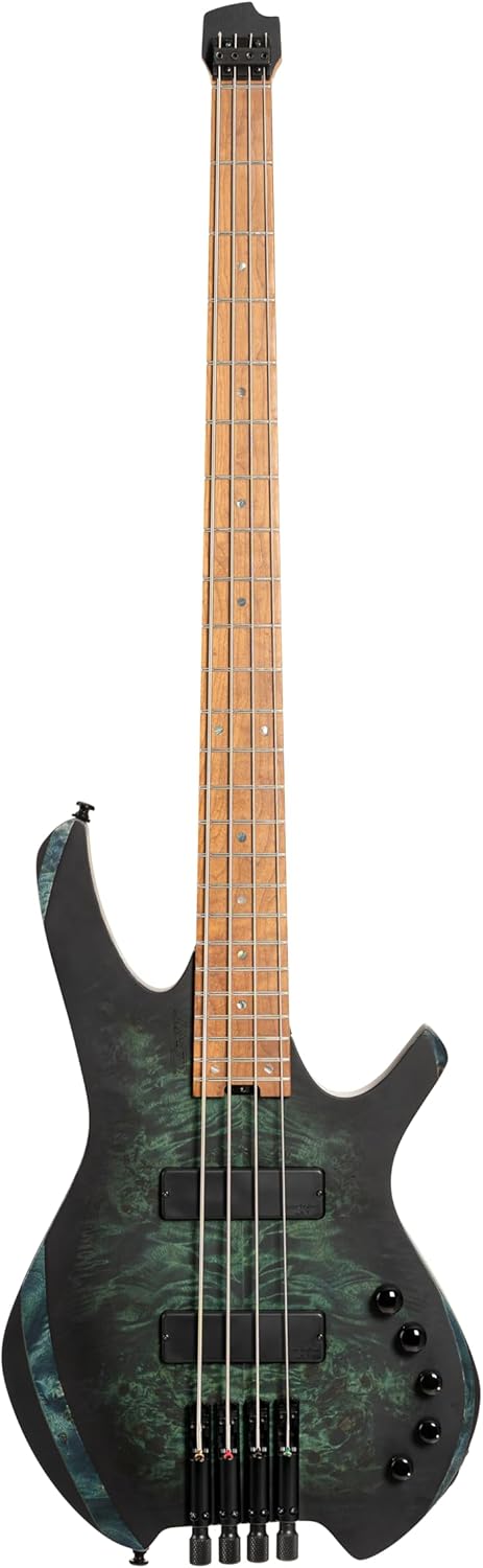 Cort SPACE4SDG Artisan Series Space 4 Bass Guitar, Star Dust Green