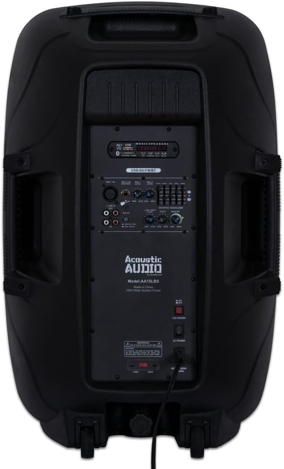 Acoustic Audio AA15LBS Powered 2000W 15