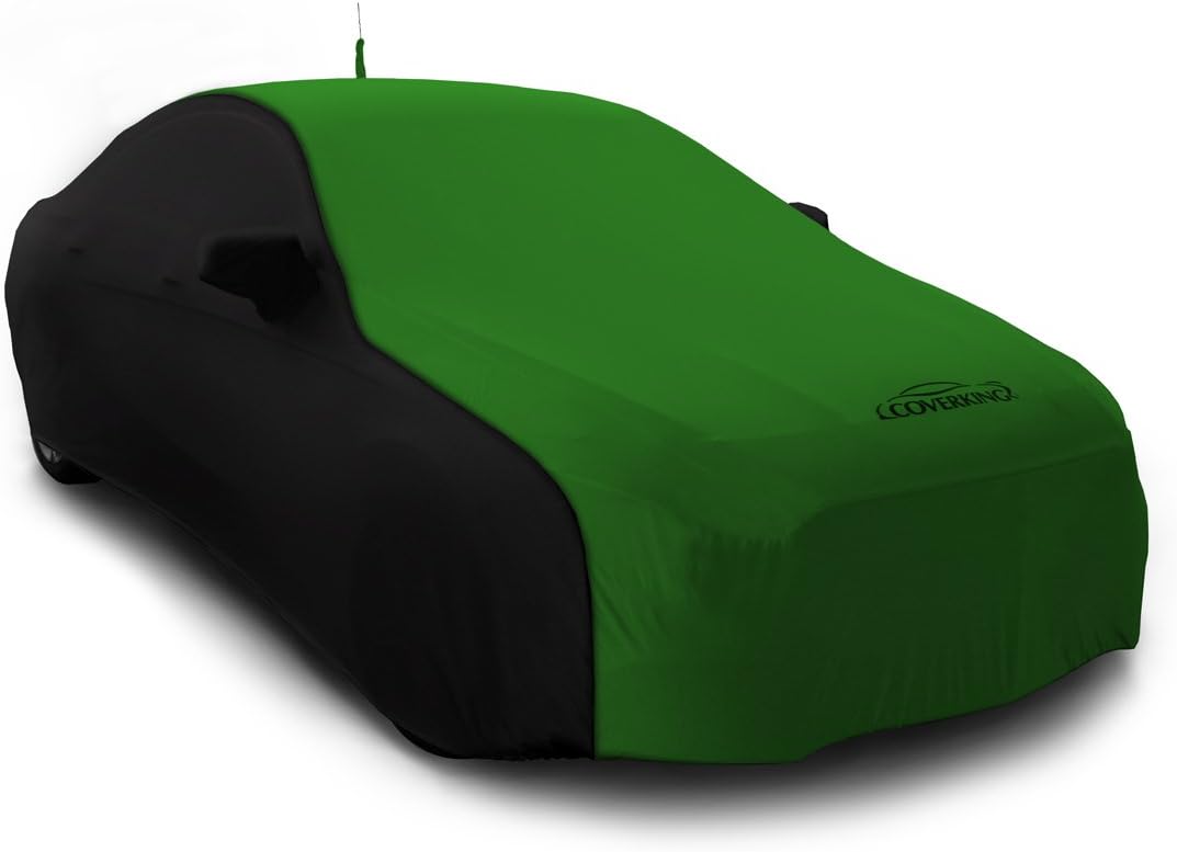 Coverking Custom Car Cover for Select Mercedes Benz CLS Class Models - Satin Stretch (Synergy Green with Black sides)