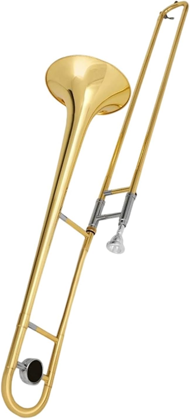 Adult Trombone Instrument Professional Trombone Instrument Alto Pull Tube B Flat Lacquer Gold Brass(1)