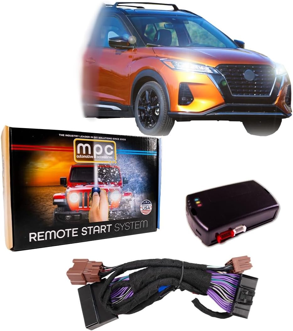MPC Remote Start Kit Compatible with 2018-2024 Kicks || Plug and Play || Press Lock 3X to Start Use OEM FOB || Push to Start Vehicles Only