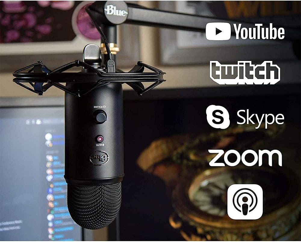 Blue Yeticaster Pro Broadcast Plus Pack Bundle with Presonus StudioOne 5 Artist DAW, iZotope RX Elements Plug-in and Groover 3 Tutorials 3-Month Subscription