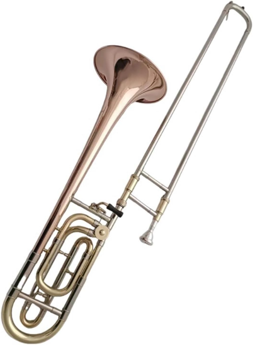 Adult Trombone Instrument Professional Brass Tube Tenor Trombone Instrument Bb/F Key Playing Phosphor Bronze Material