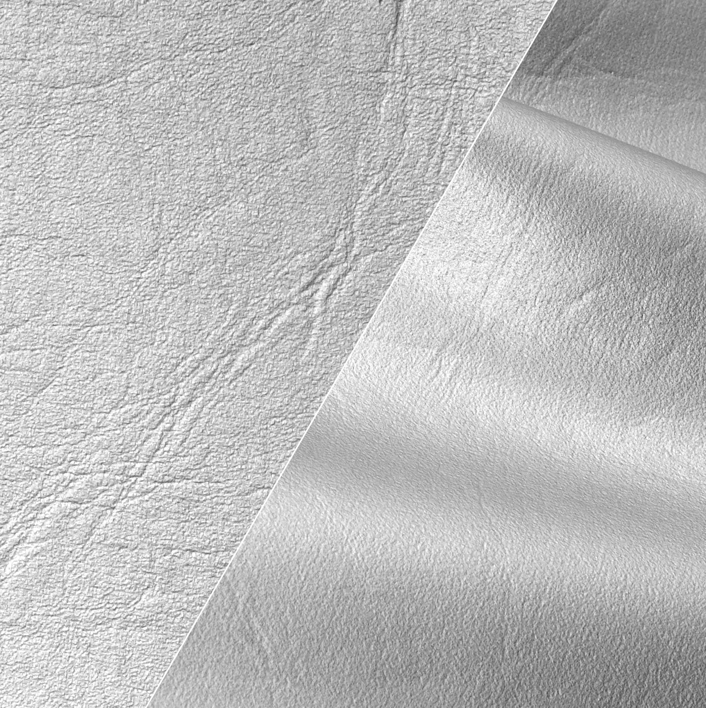 VViViD Silver Weatherproof Faux Leather Finish Marine Vinyl Fabric (25ft x 54
