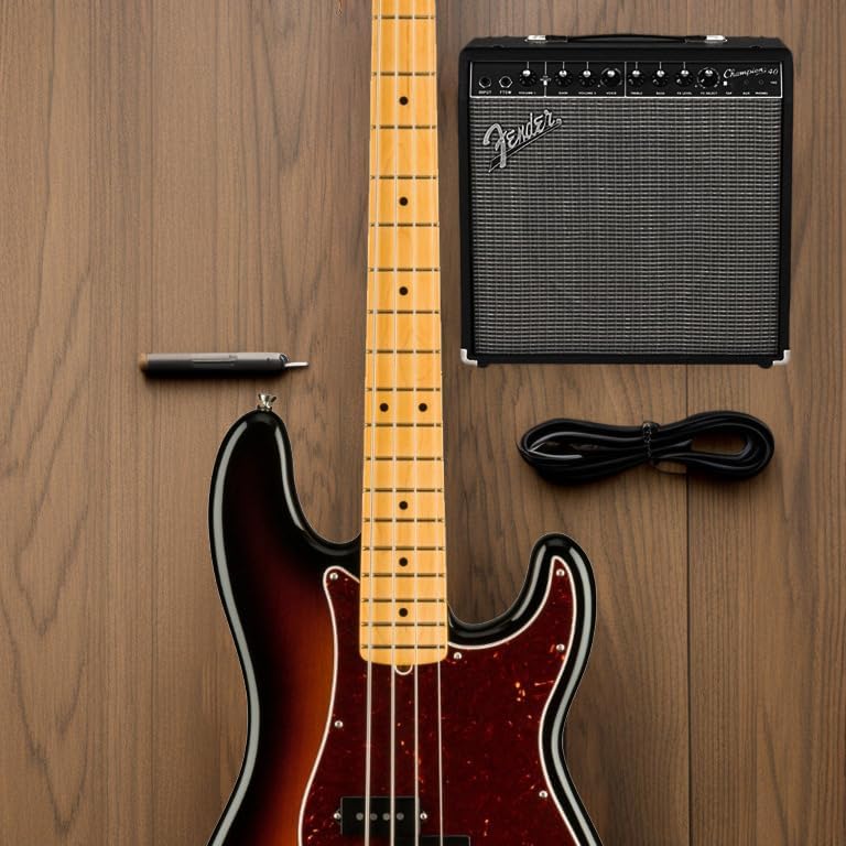 Fender American Professional II Precision Bass, 3-Color Sunburst, Maple Fingerboard