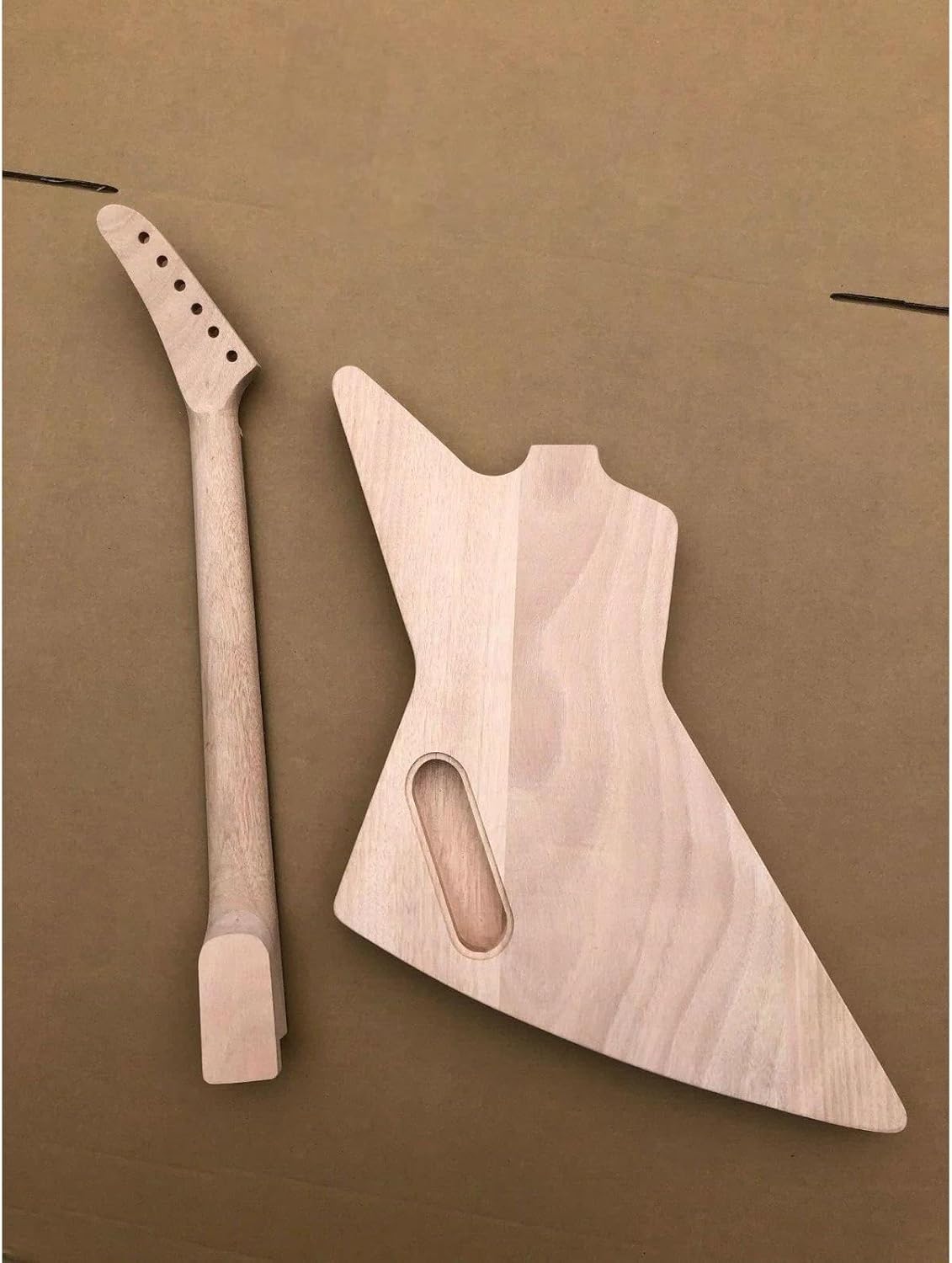 Guitar Body Guitar Replacement Parts 1Set Guitar Kit Guitar Neck 22fret Guitar Body Dot Inlay Set In Heel