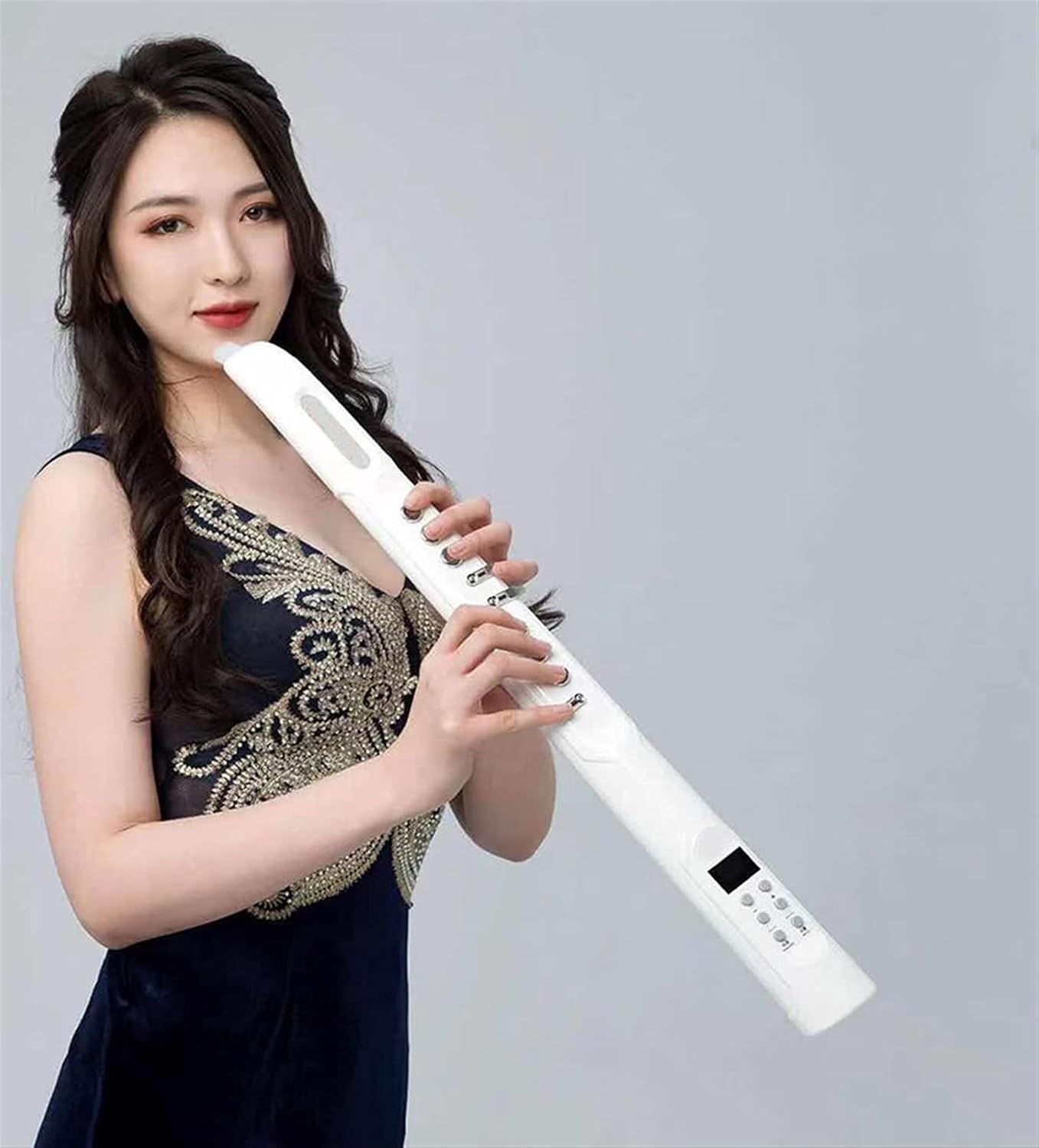 Sax Beginners Kit Electric Blowpipe New Type Electronic Blowpipe Instrument Electric Saxophone is Suitable for Beginners Wind Instrument (Color : 10)