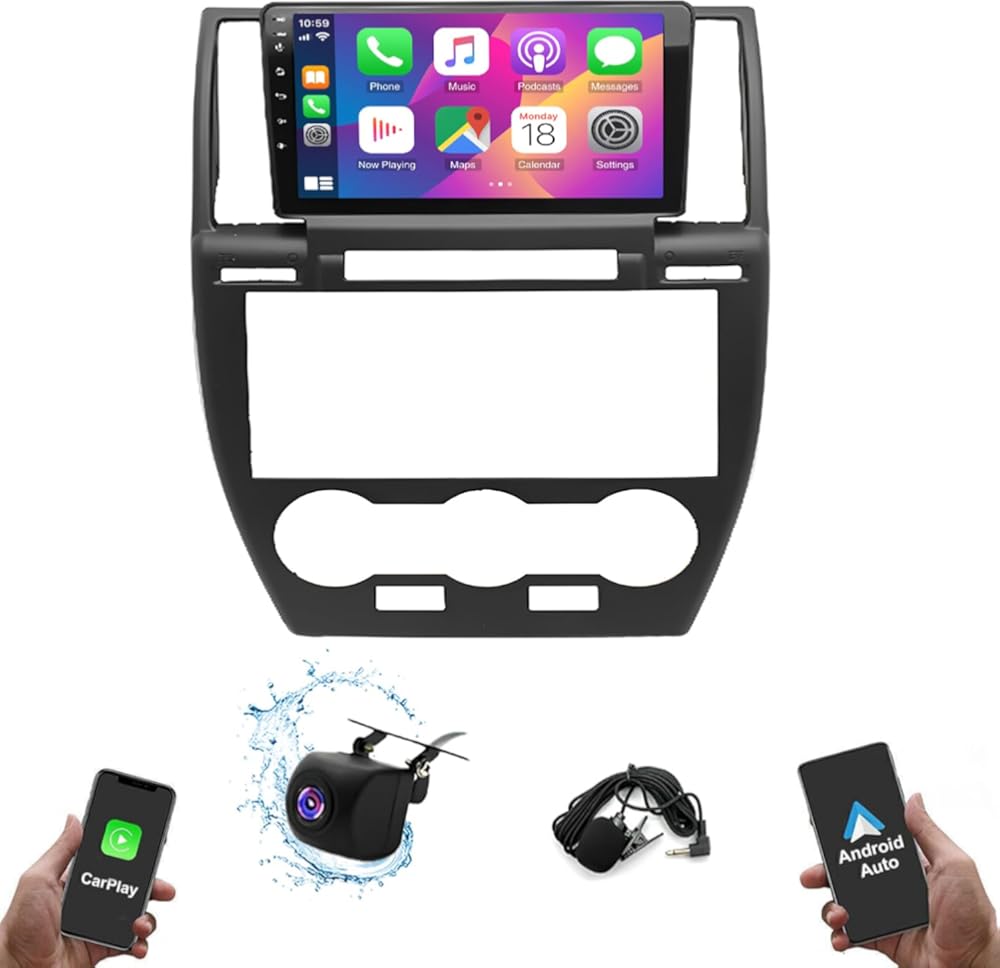 Android 13 Car Radio Stereo, 9'' Touch Screen Car Audio fit for Land Rover Freelander 2 2007-2012 with Carplay & Android Auto GPS WiFi Bluetooth Mirror Link Backup Camera Mic [2+32G]