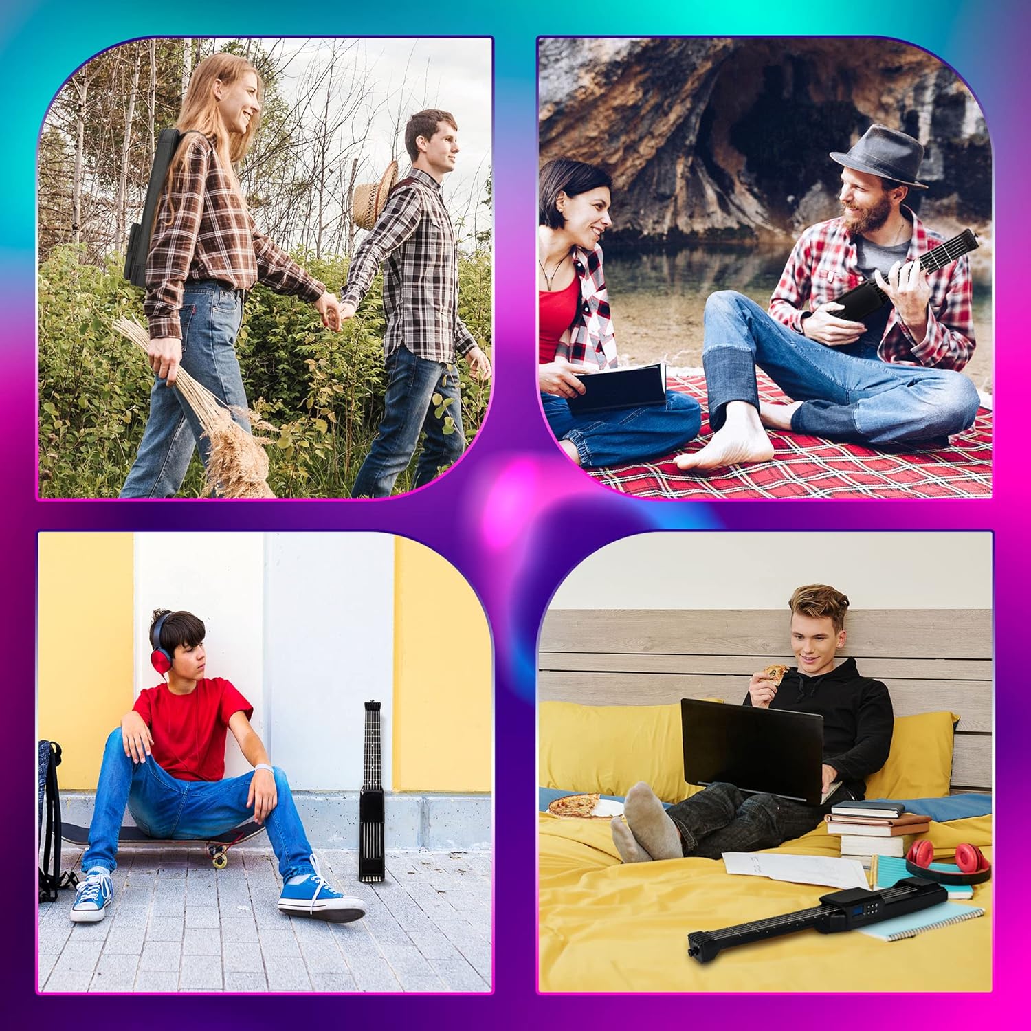 Smart Midi Guitar, black (SG7)