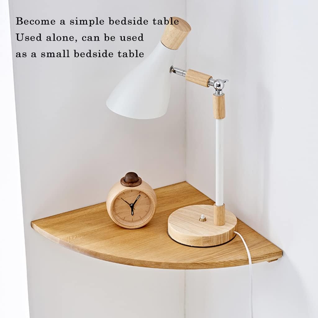 Open Shelf / Storage Rack Wall Mount Corner Shelf, Floating Shelf Wood Wall Bracket, Round Edge Hanging Wall Shelf Wall Floating Display Bookshelf Decorative Embellishment Bedroom ( Color : Brown-9.8