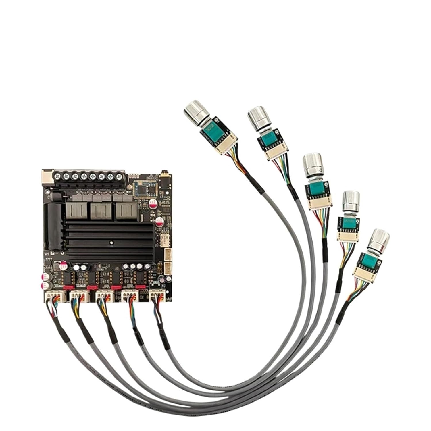 ZK-APTX1 Digital Power Amplifier Board QCC3034 TPA3221 2.1 Channels Subwoofer Sound Amplifier Module Audio AMP(with Wire)