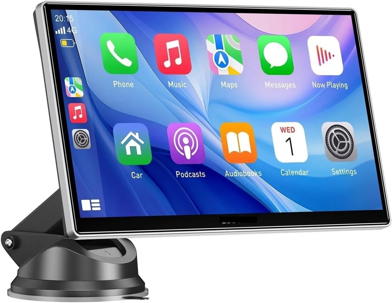 ESSGOO 9 Inch Touch Screen Portable Car Stereo Radio Wireless Carplay Android USB TF Bluetooth Mirror Link(Carplay 64GB Cam)