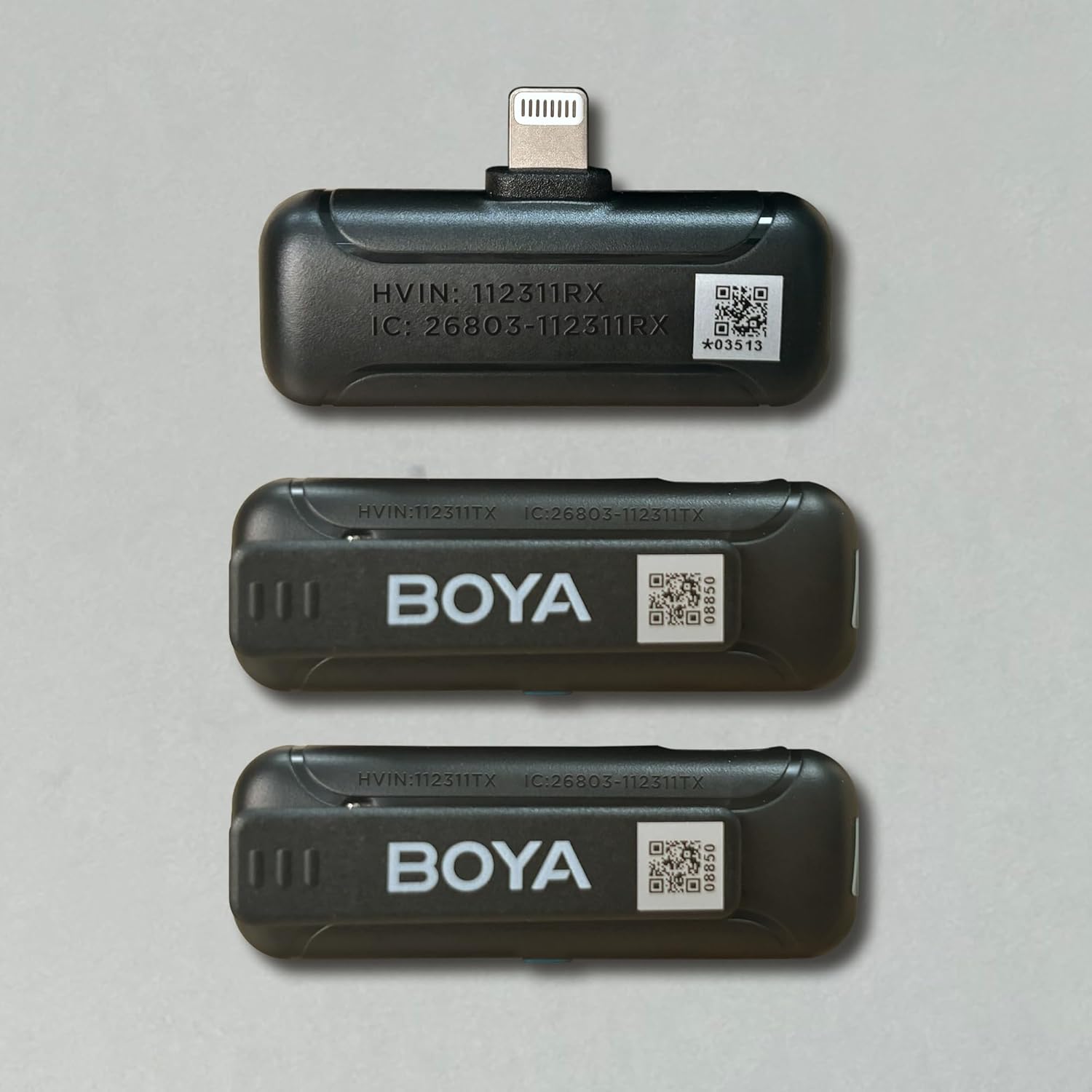 BOYA Wireless Lavalier Lapel Microphones for iPhone iPad, Noise Reduction, BY-WM3T-D2 Cordless 2 Pack Mini Condenser Mics for Vlog Podcast Live Stream Interview Youtube Facebook TikTok Video Recording