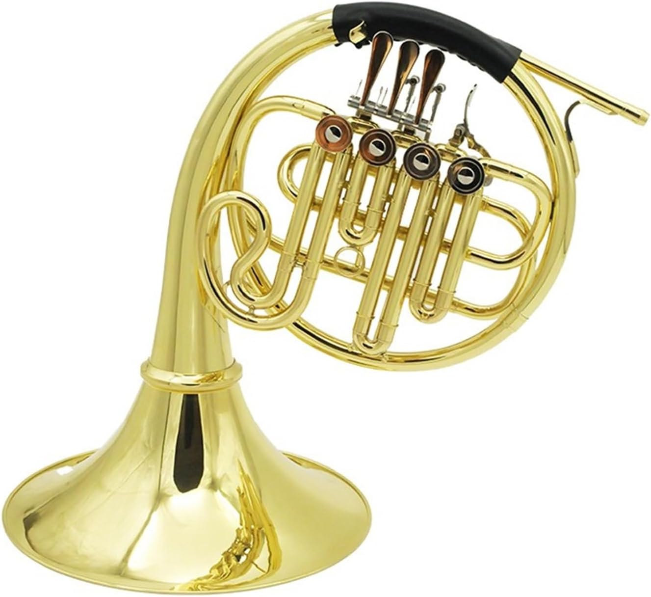B flat 4 key single row French horn beginner adult performance