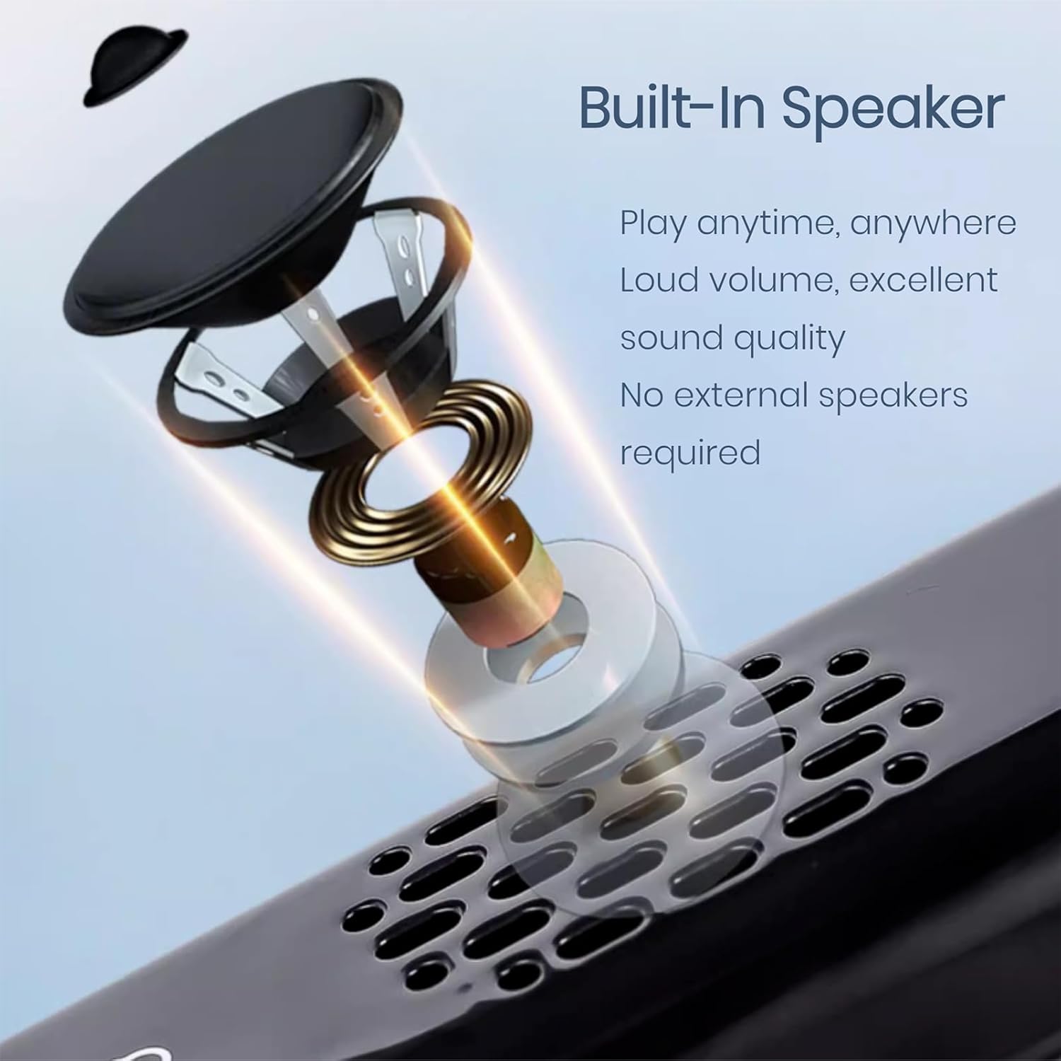 MIDI Electronic Saxophone, Mini Digital Electronic Wind Instrument, Support 13 Tone Adjustable Volume 3 Blowing Sensitivity for Beginners