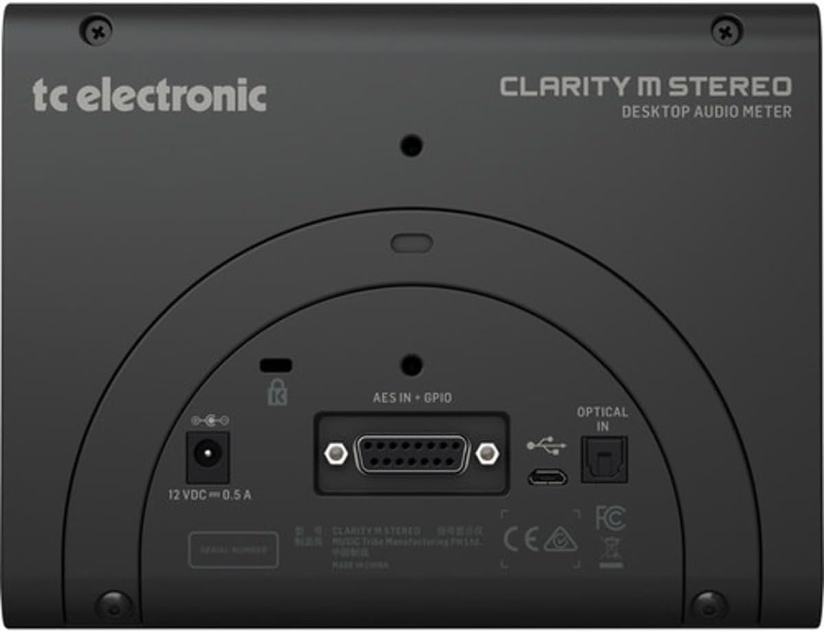 TC Electronic CLARITY M STEREO Stereo Audio Meter with 7