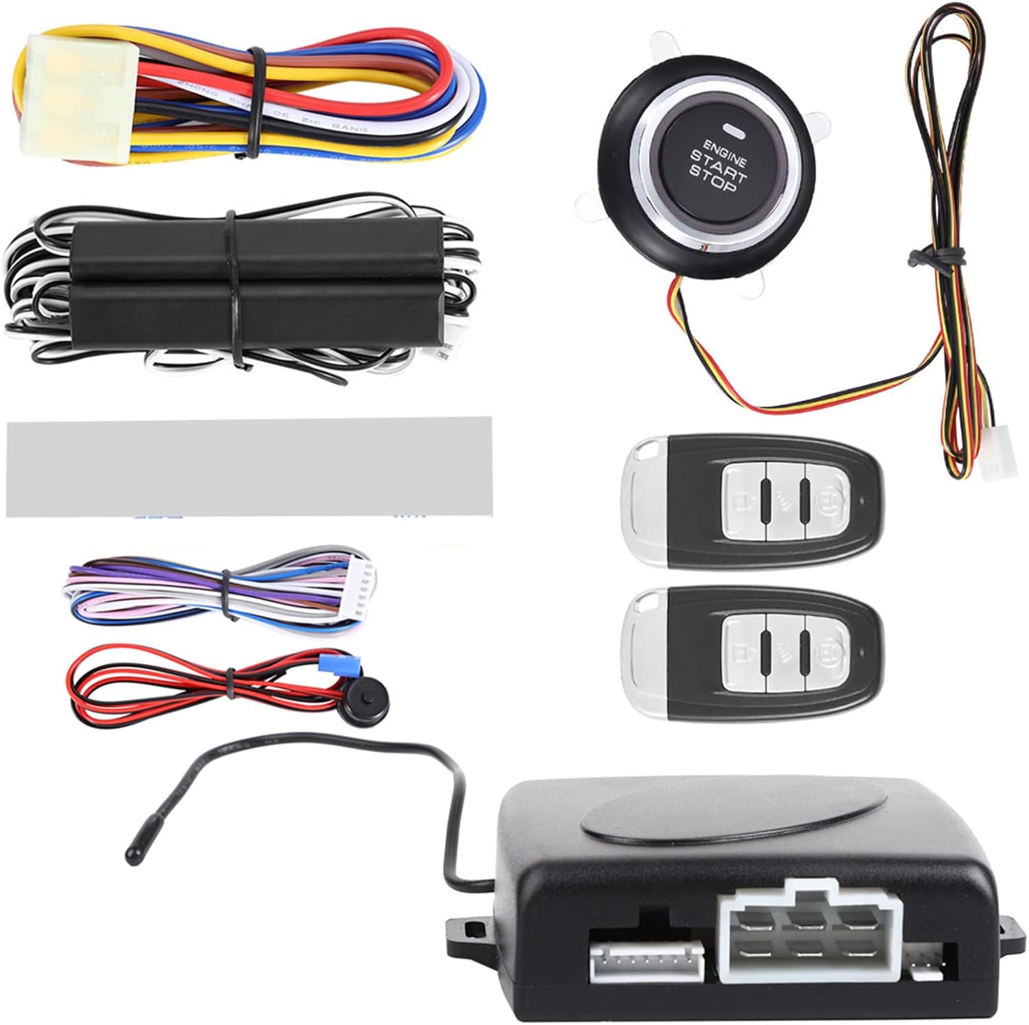 OneWay Keyless Entry Kit, Car Keyless Entry System Remote Start Keyless Entry System 12V Car Alarm System Engine