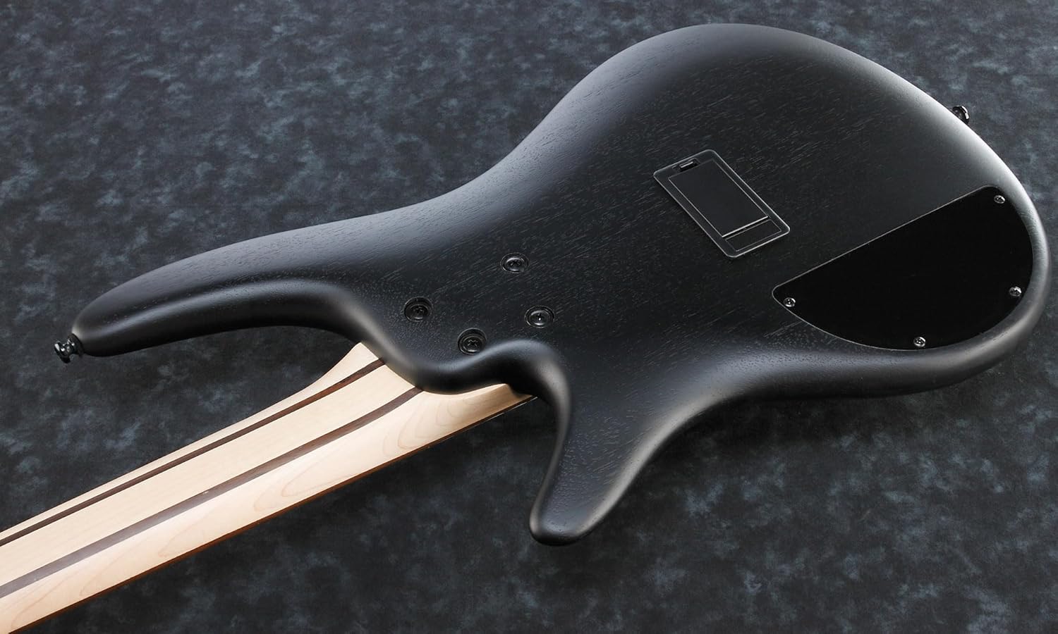 Ibanez SR305E SR Standard 5-String Bass Guitar - Weathered Black Bundle with Gig Bag, Tuner, Strap, Instrument Cable, Austin Bazaar Instructional DVD, and Polishing Cloth