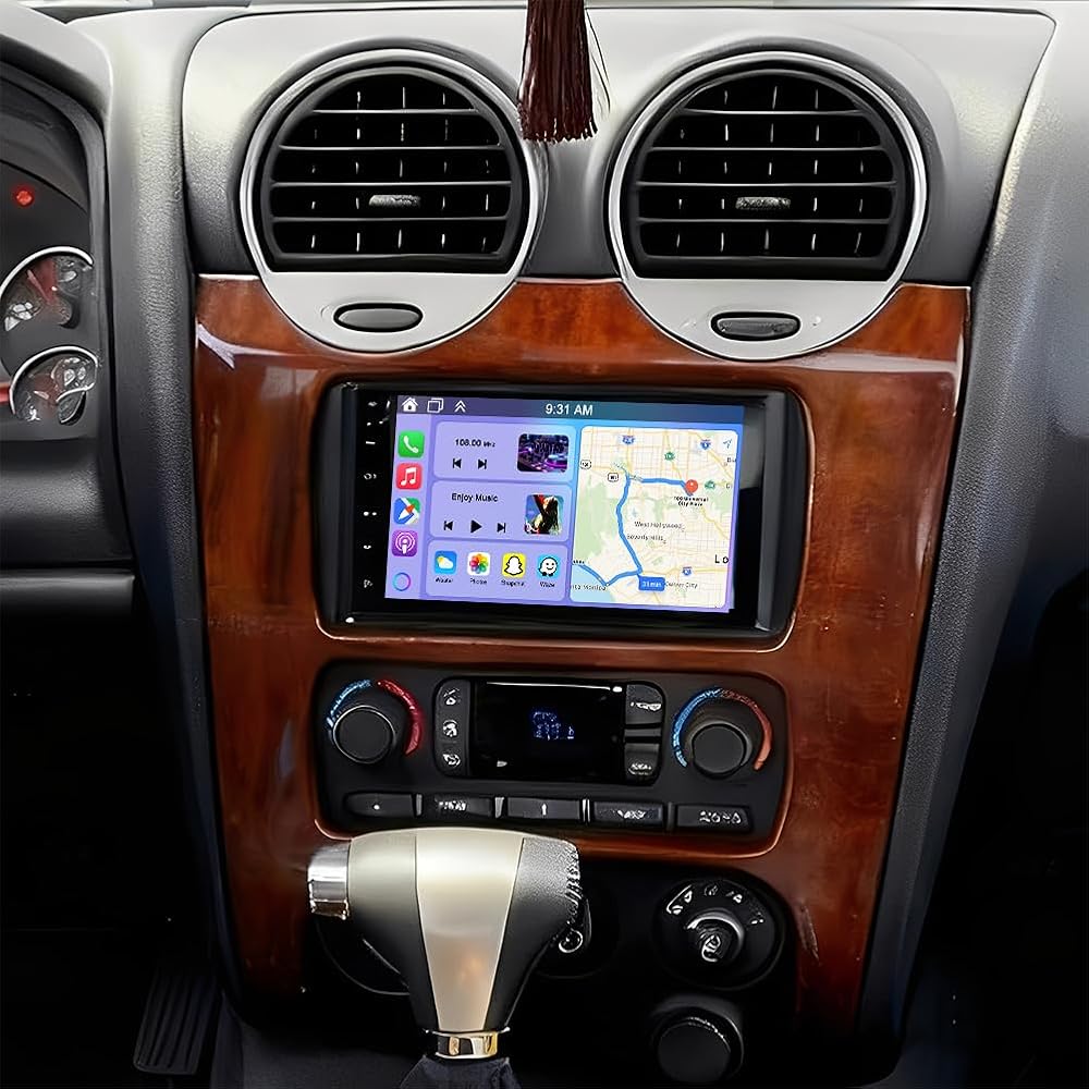 7 Inch Car Radio for GMC Envoy 2002-2009 with Wireless CarPlay and Android Auto, Android 14 IPS Touch Screen Double Din Car Stereo Head Unit w/GPS Bluetooth WiFi BT FM RDS SWC Backup Camera, 2+32G
