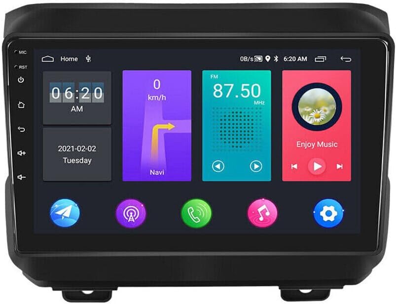 9 inch Car Stereo Radio for Jeep Wrangler JL 2018-2019, Android 13 Car Stereo Radio w/CarPlay &Android Auto Radio, Support WiFi GPS Navigation Bluetooth AHD Backup Camera - 2+32G