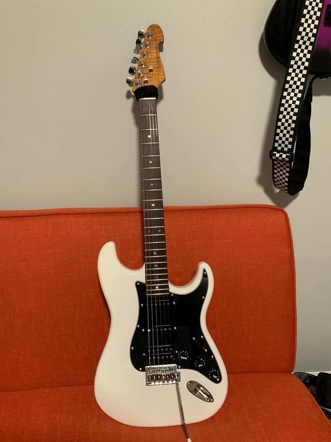 JD.Moon Electric Guitar Body for Fender ST Strat Guitar Accessory DIY Poplar HSH Guitar Body White