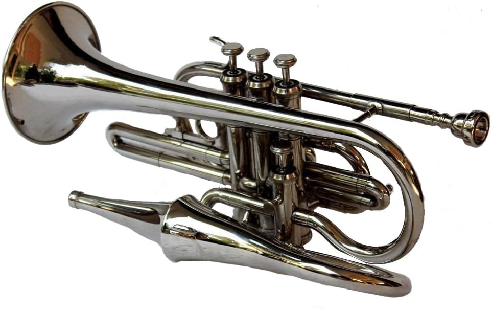 Shreyas Cornet Silver Finish Quality Bb Very Rare Re-Creation MI 0103