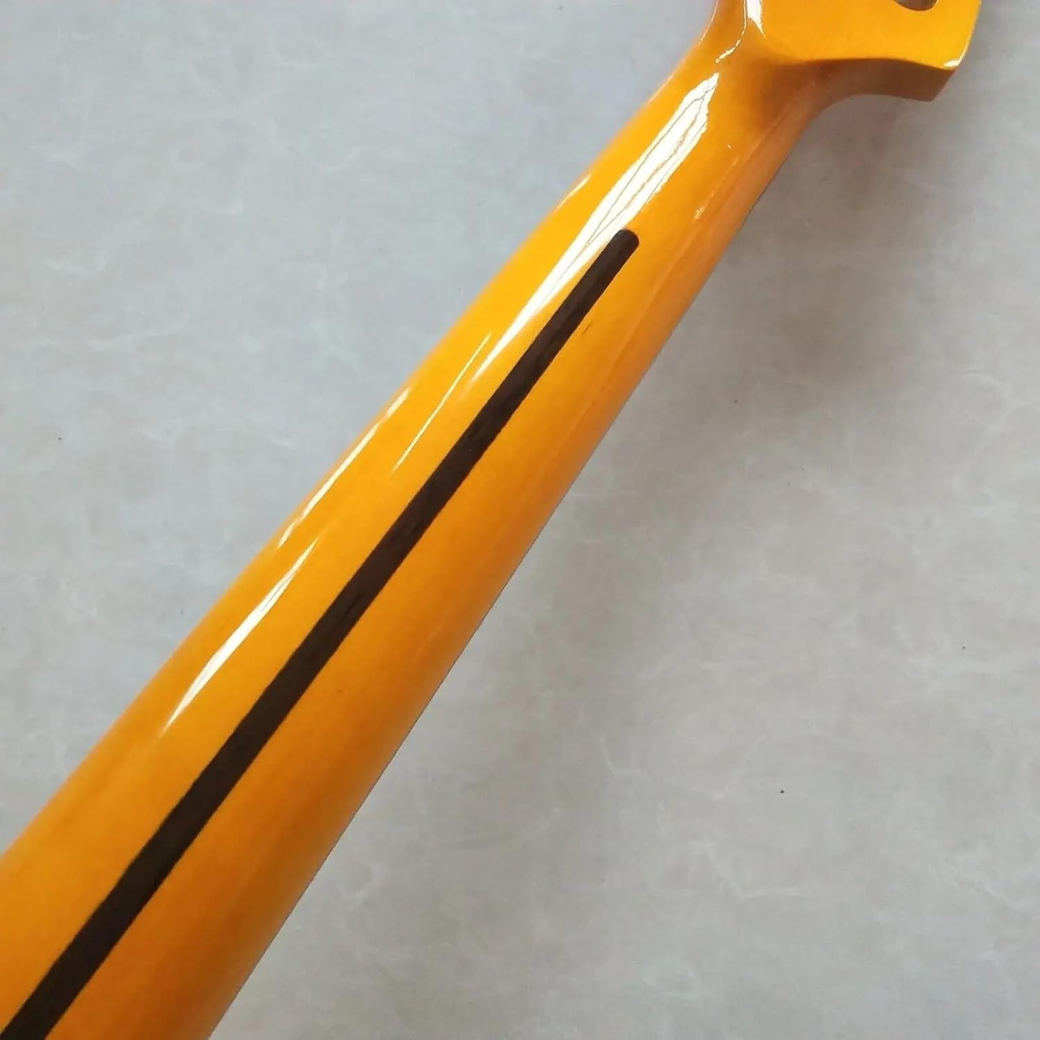 Yellow P Bass Guitar Neck 20 Fret 34 Inch Maple Fingerboard Inlay Replacement Parts