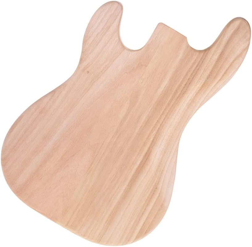 PB-T02 Unfinished Electric Guitar Body Sycamore Wood Blank Guitar Barrel for PB Style Bass Guitars DIY Parts