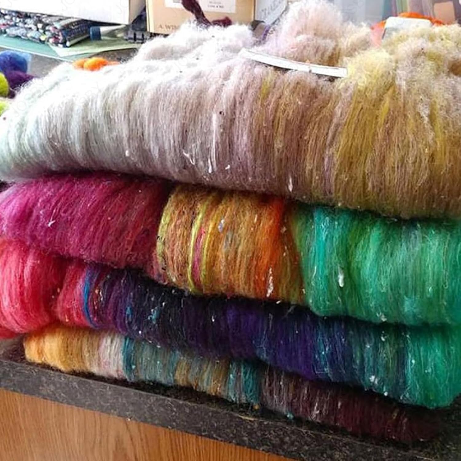 Wool Combing Machine, Manual Wool Drum Carder, Tooth Pitch Can Be Set, Adjustable Roller Gap, Wool Felt-Making Tool