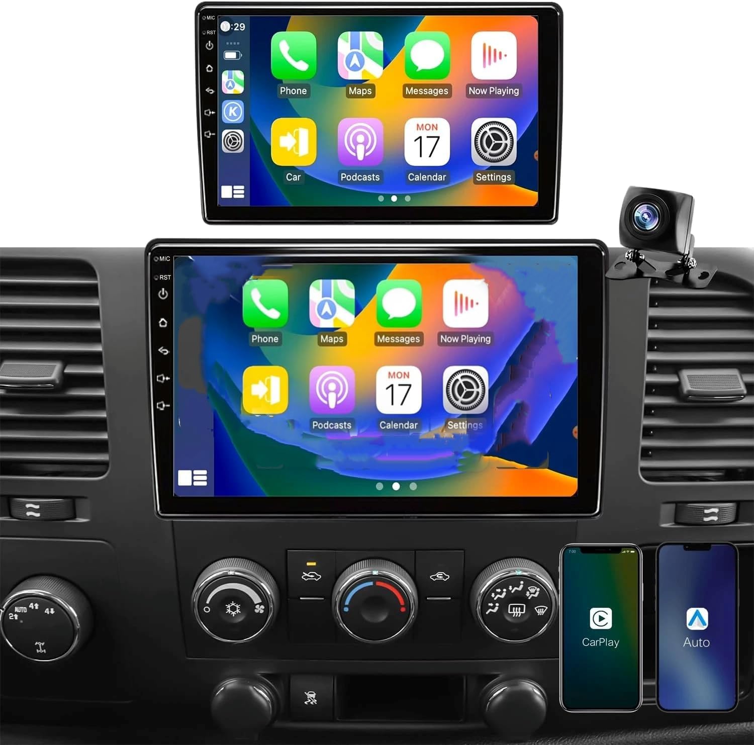 with Wireless Carplay & Android Auto for GMC Acadia 2007 10
