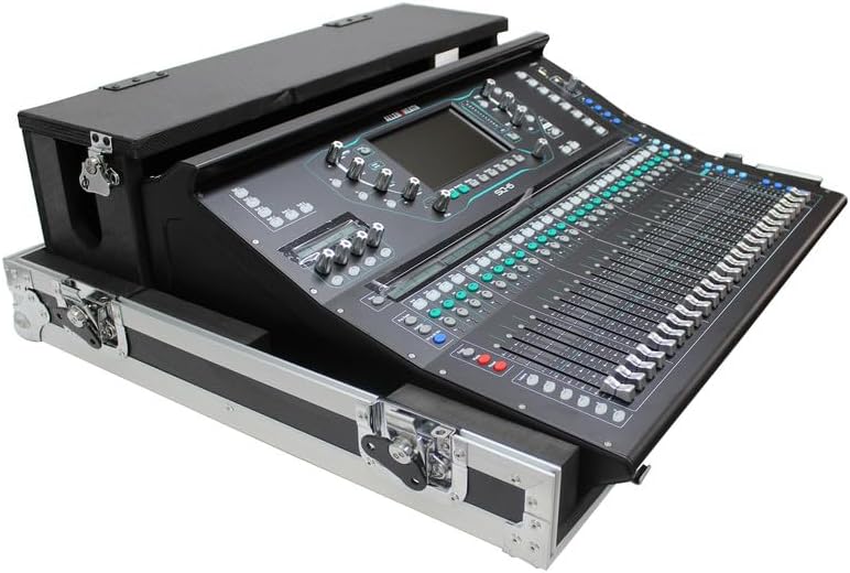 ProX XS-AHSQ5DHW ATA Digital Audio Mixer Flight Case for Allen & Heath SQ5 Console with Doghouse compartment and Caster wheels