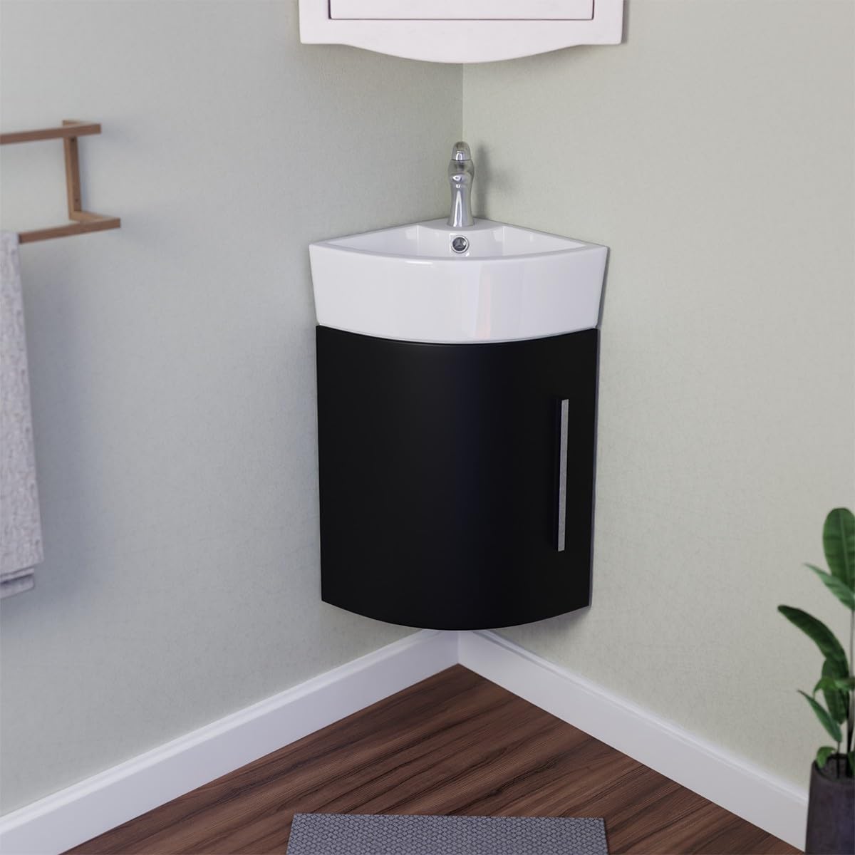 Myrtle Corner Wall Mount Vanity Sink 16.5