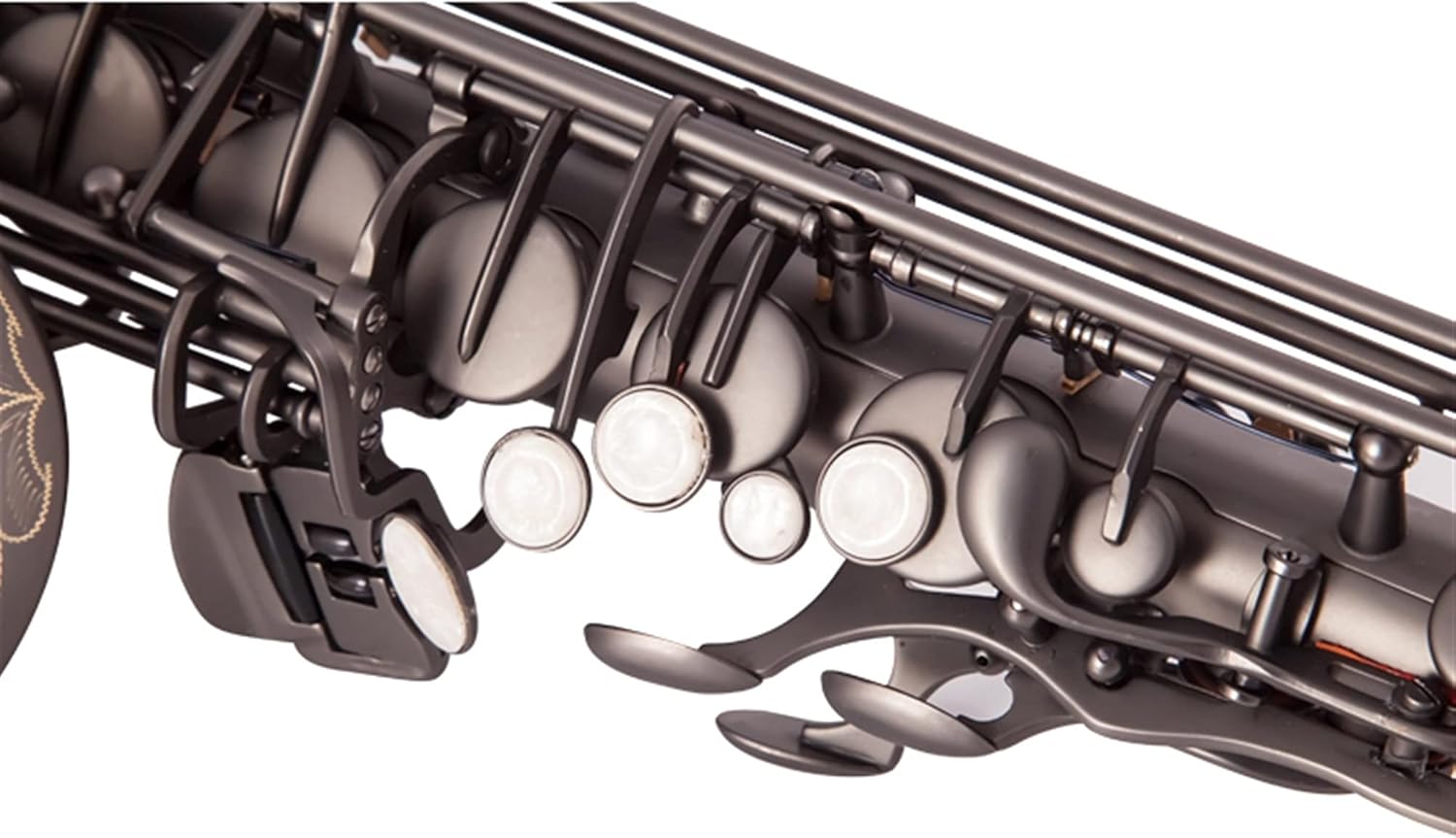 Professional Saxophone Black Nickel E Flat Sax Alto Saxophone Brass Lacquered Gold E Flat Sax 82Z Key Type Woodwind Instrument Brass Sax Beginners Kit