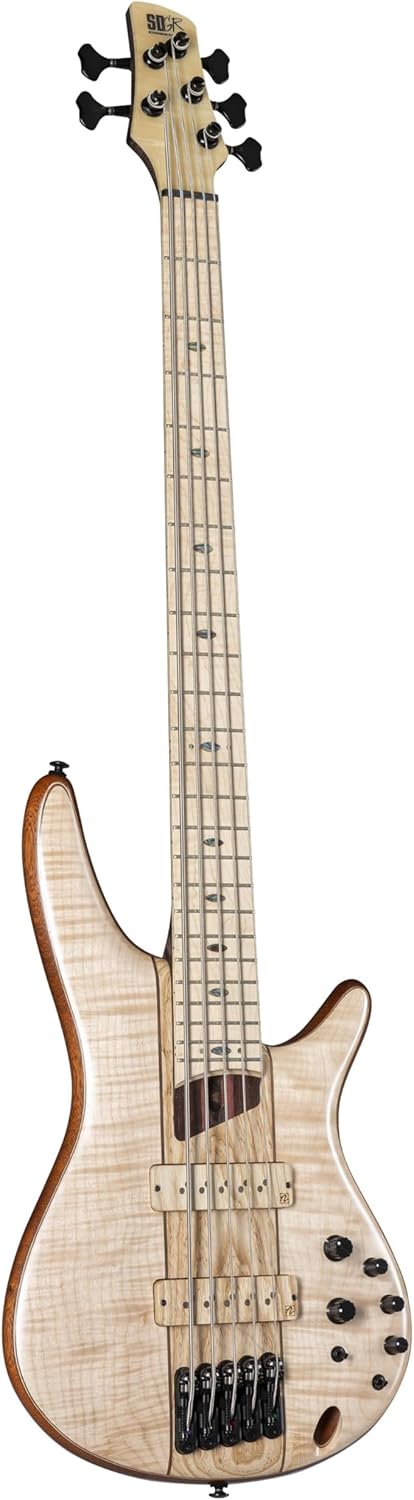 Ibanez Premium SR5FMDX2 5-string Bass Guitar - Natural Low Gloss