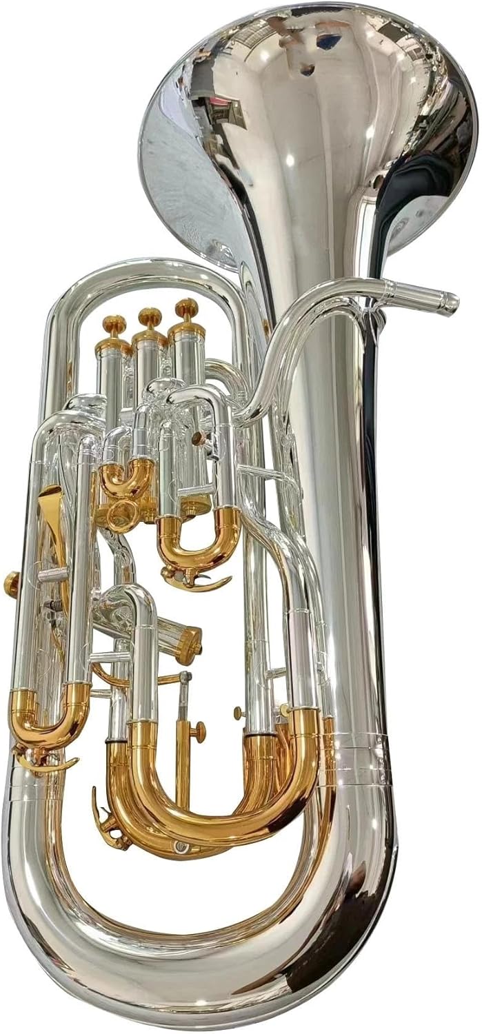 Beginner euphonium High Standard Yellow Brass Bb Tuning 3 Piston Trigger Euphonium