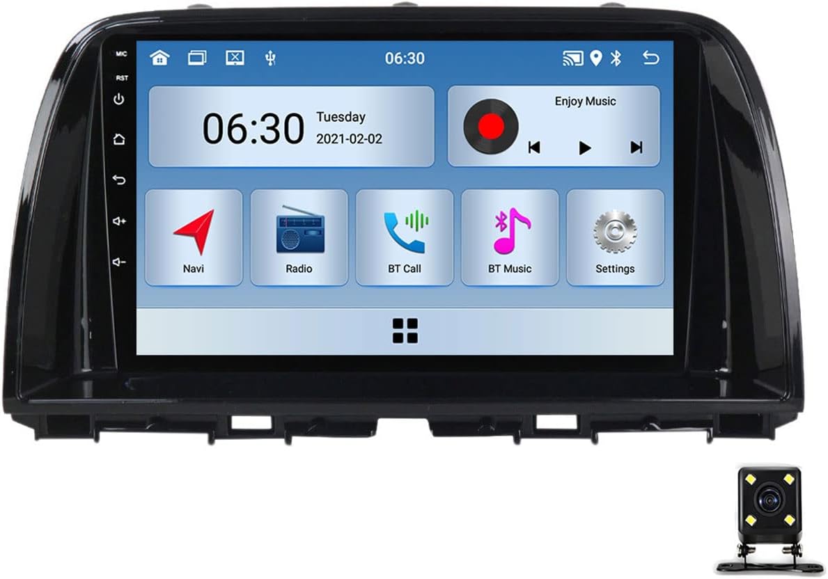 DEHIWI Car Stereo Multimedia MP5 Player for Mazda CX5 CX-5 CX 5 2012~2015 Car Audio with Backup Camera FM Radio 9 Inch Touch Screen Stereo Support Bluetooth/SWC/USB/Mirror Link/Carplay/Auto