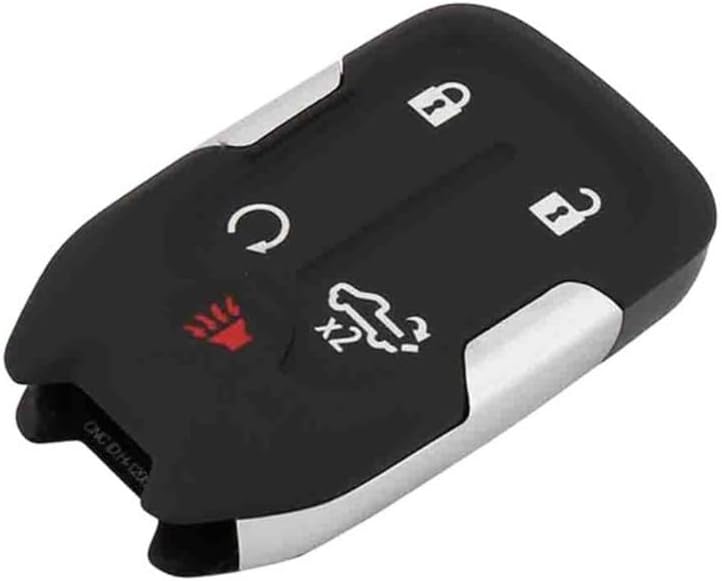 KarParts360 for Chevy Silverado 2500/3500 2020 Keyless Entry Transmitter | Black | 5 Button | with Batteries | with Alarm System Remote Control