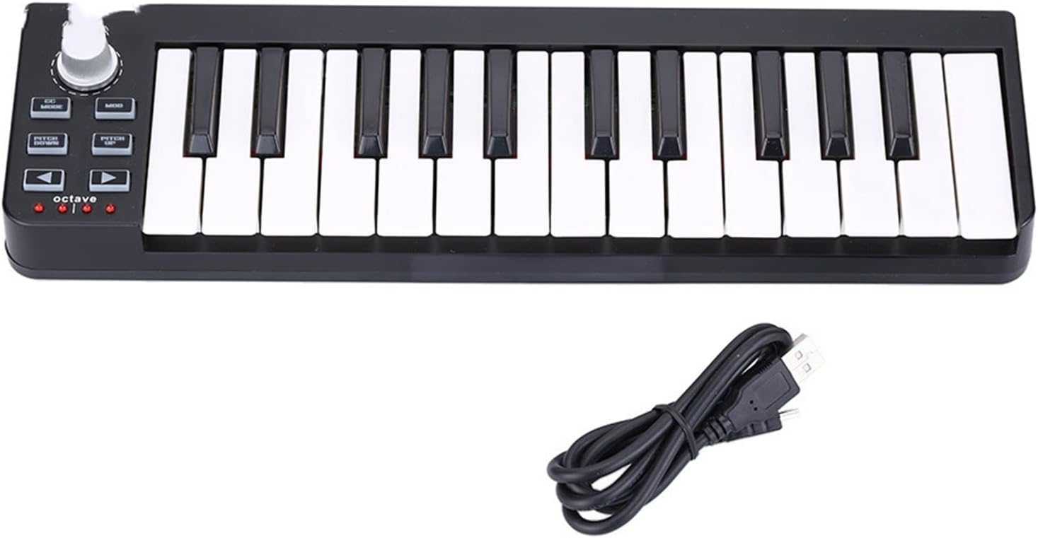 Keyboard Piano 25 Portable MIDI Controller MIDI Keyboard Mini 25-Key USB MIDI Controller MIDI Keyboard Electric Piano