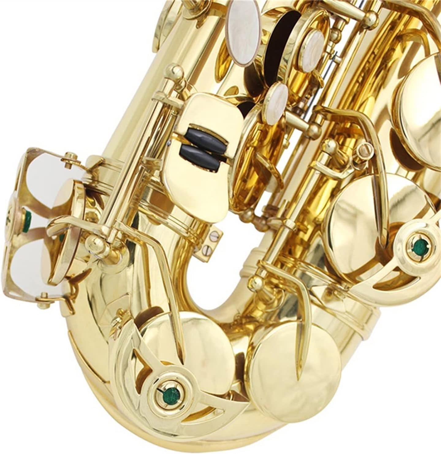 EB Alto Saxophone Brass Gold Lacquer E Flat Woodwind Musical Instrument with Case