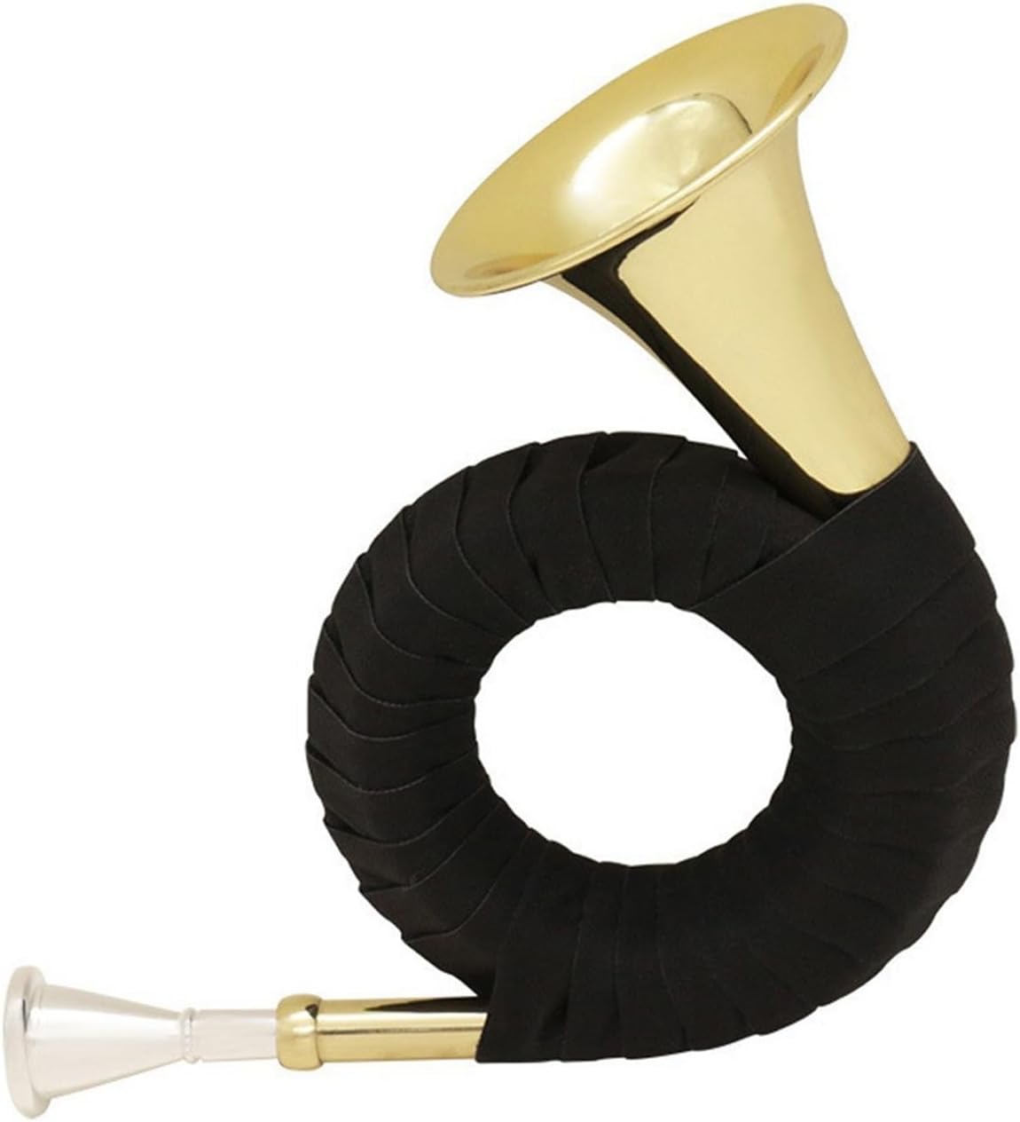 4 Key French Horn Brass Wind Instrument Bb Gold Mini With Stand(Horn Set)