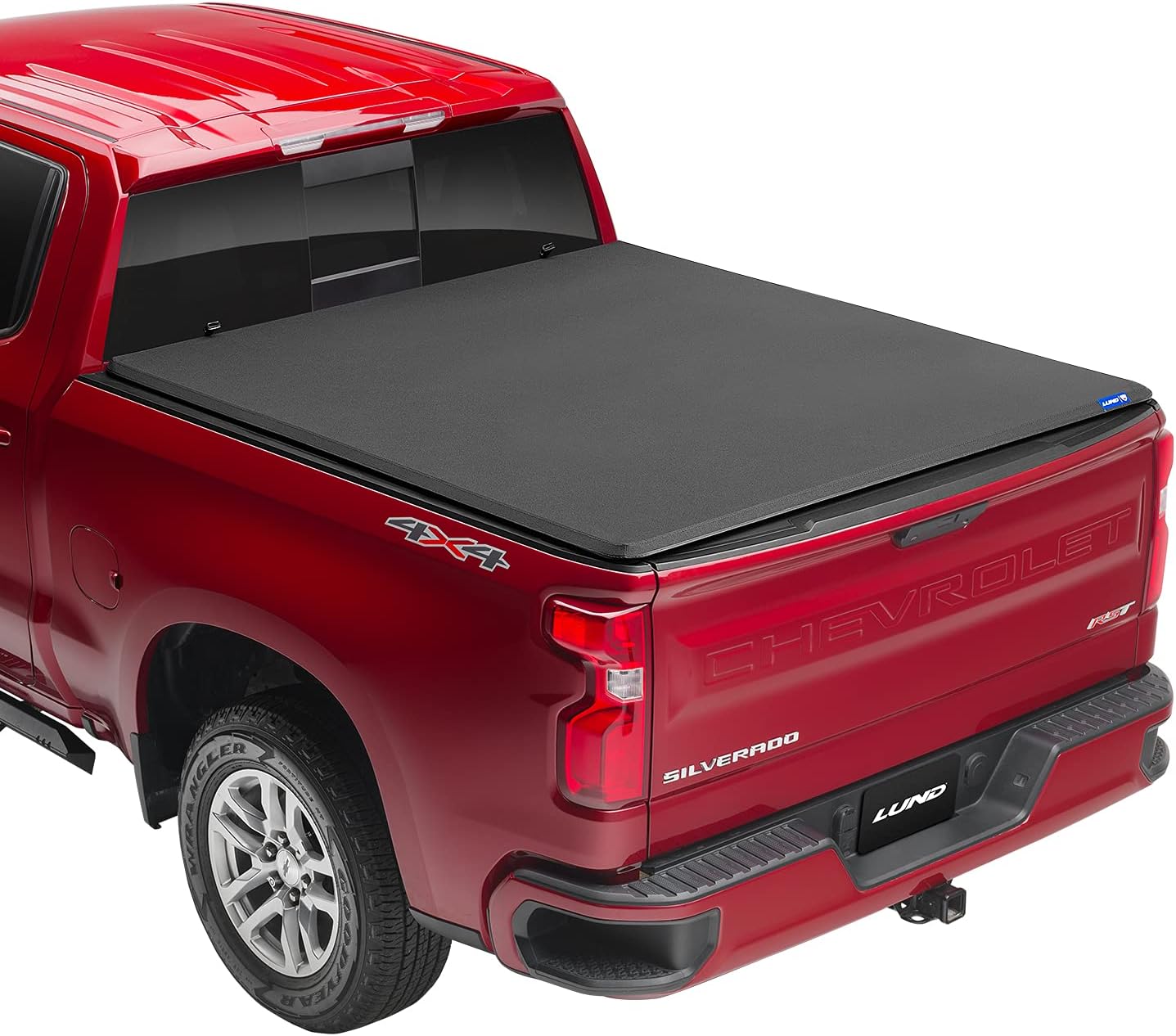Lund Genesis Elite Tri-Fold Soft Folding Truck Bed Tonneau Cover | 958514 | Fits 2007 - 2013 Toyota Tundra w/track system 5' 7