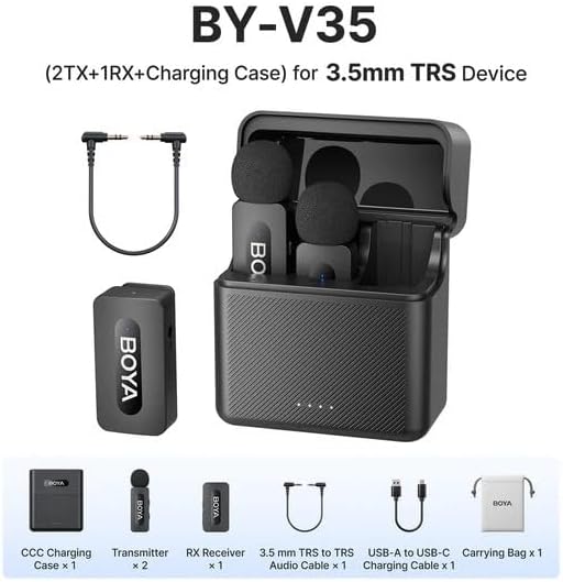 BOYA V35 Wireless Lavalier Microphone