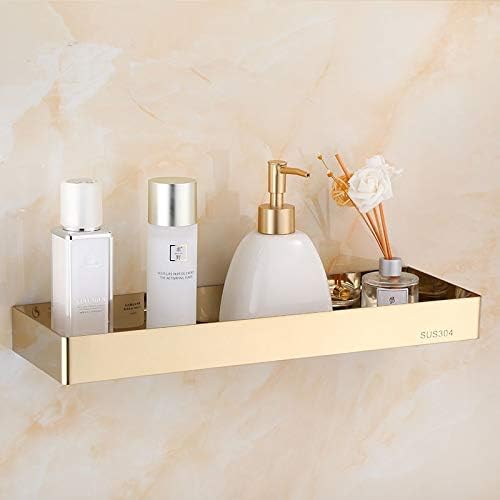 VIDI Bathroom Shelf Stainless Steel Gold Shower Rack Corner Square Bath Nail Free Black Storage Organizer