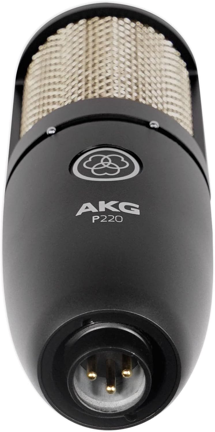 Audiosavings Bundle: (2) P220 Studio Condenser Microphone Recording Mic+Shockmount+Carry Case Bundle with Rockville RockMix 4 Channel Mic/Instrument Pro Recording Mixer+USB Interface/EQ (3 Items)