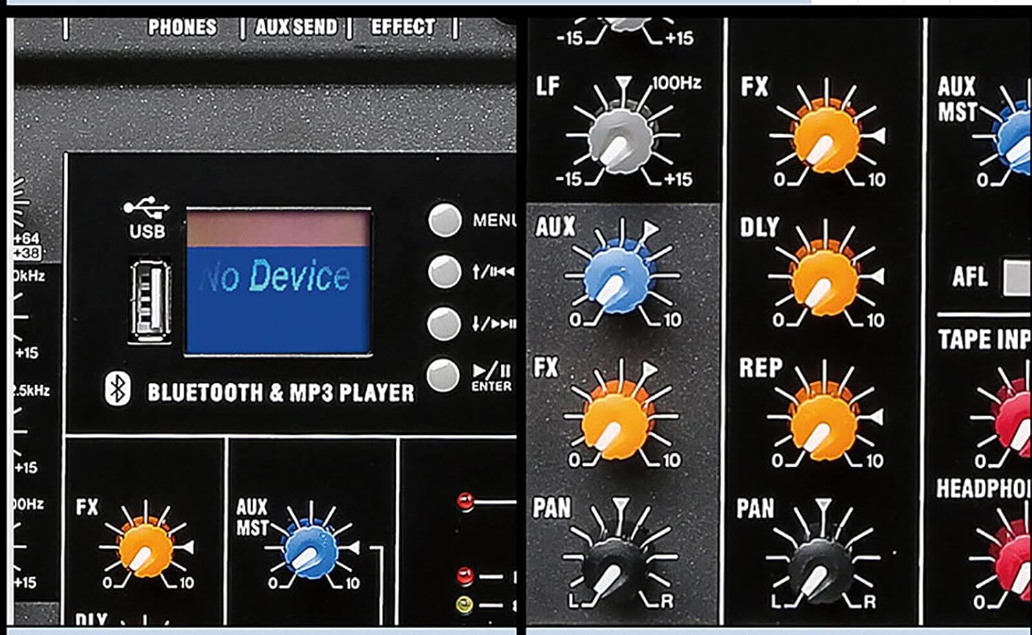 12 Channel Audio Mixer,DJ Sound Mixer,Bluetooth Mixer for Music Recording & Live Performance & other fields,Etc (12 Channel)