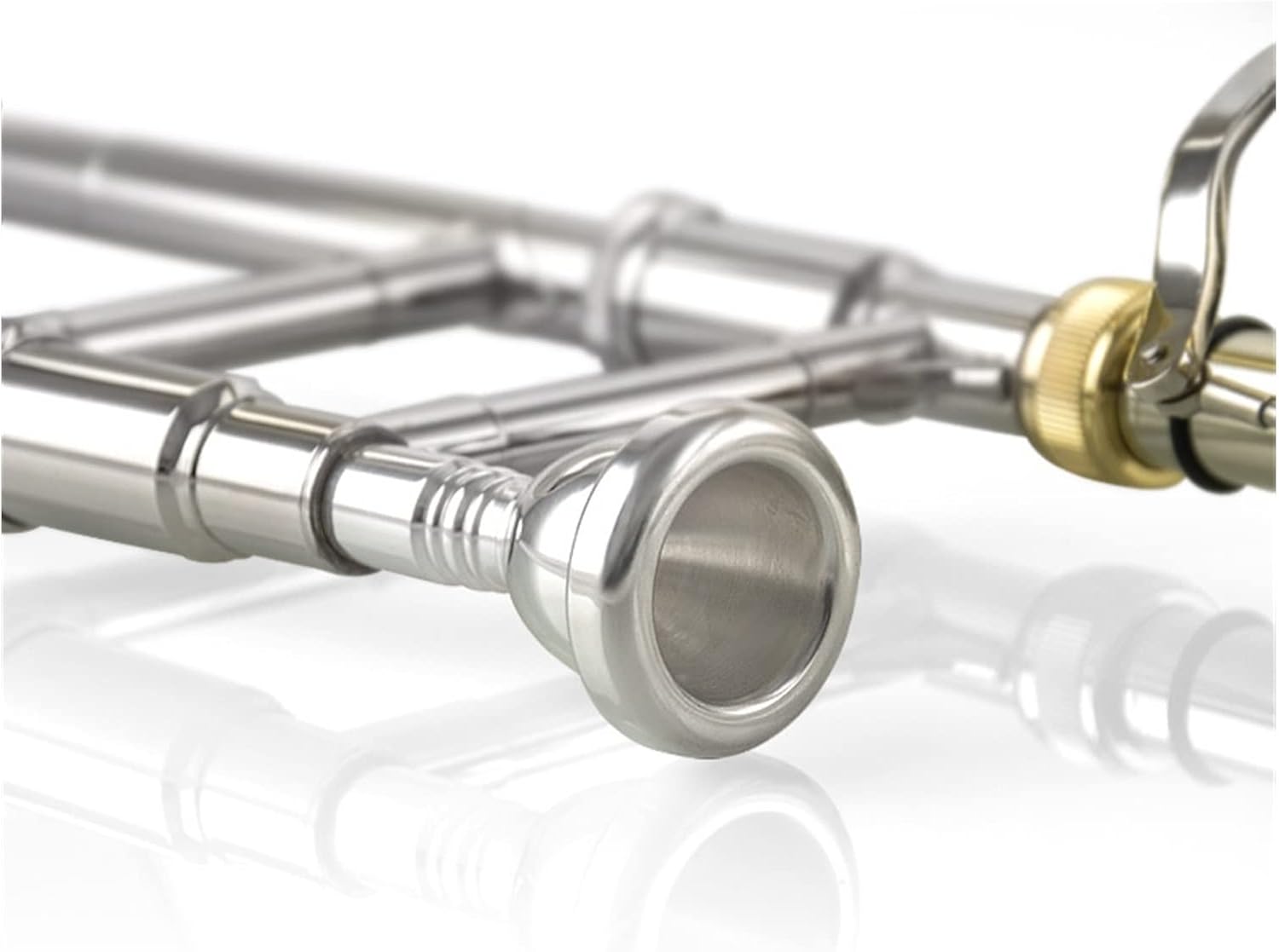 FLFL Student Trombone B/F Drop Lacquer Gold-Plated Nickel-Plated Copper-Nickel Alloy Telescopic Tube Variable Tone Trombone