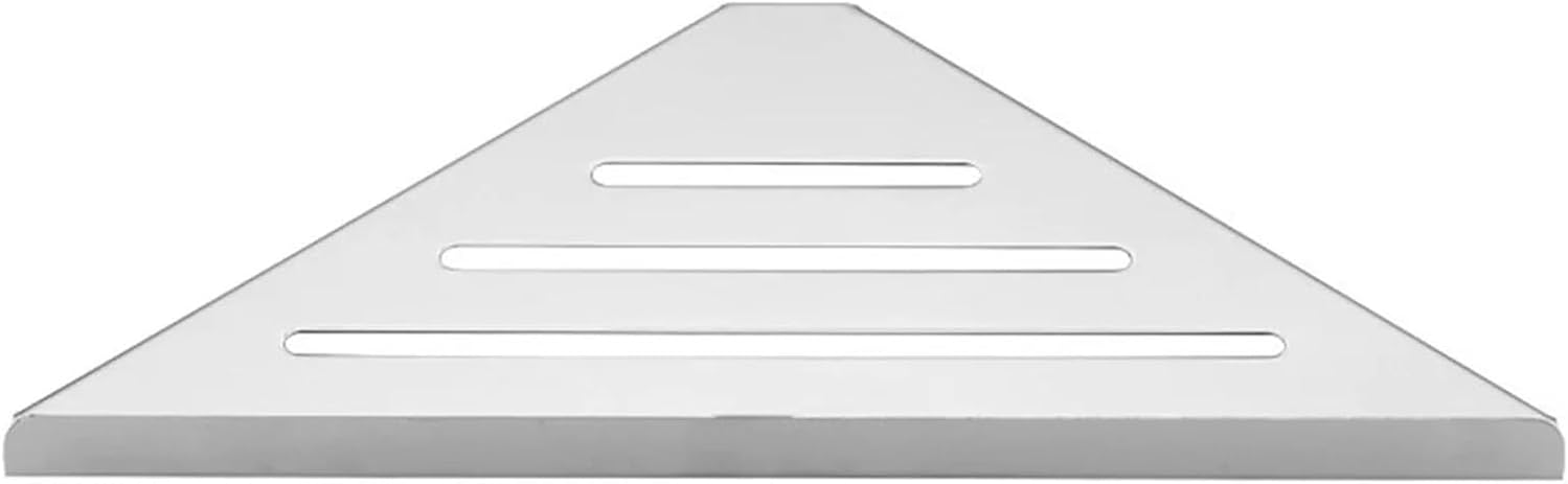 Bathroom Shelves Wall Mount Shower Corner Shelf No-Drill 304 Stainless Steel Corner Storage Shampoo Body Wash Organizer(1pc Silver)